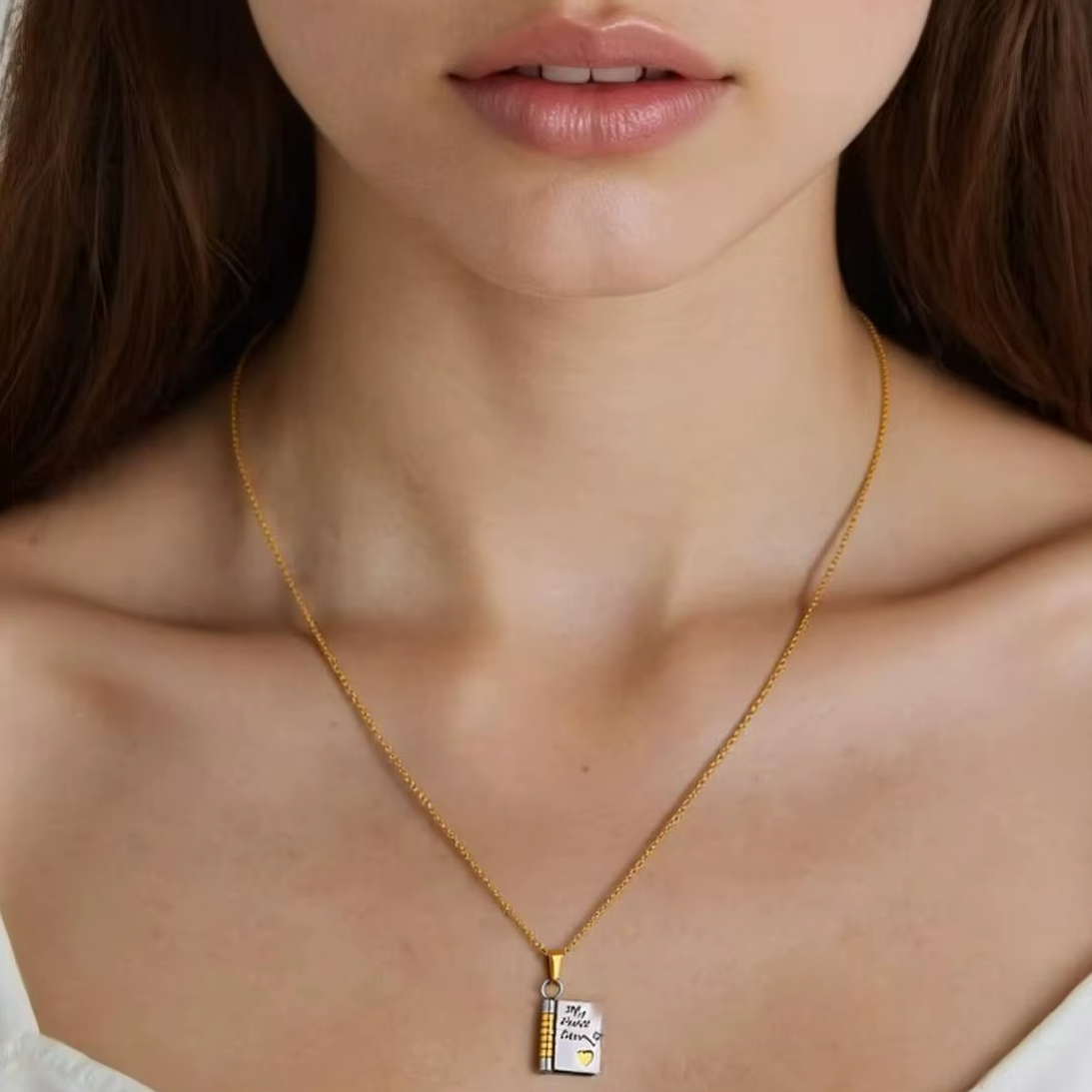 My Little Star Book Necklace for Daughter