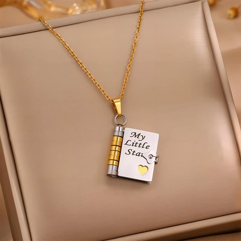 My Little Star Book Necklace for Daughter